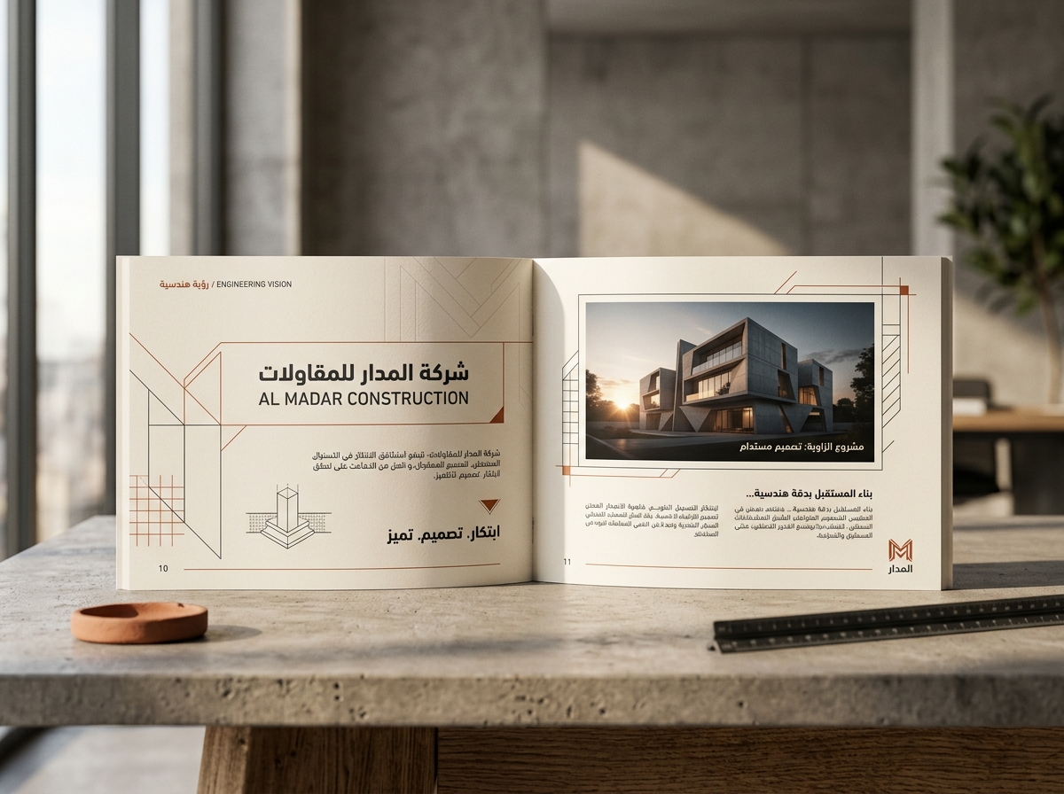 بروفايل شركة مقاولات — Construction Company Profile