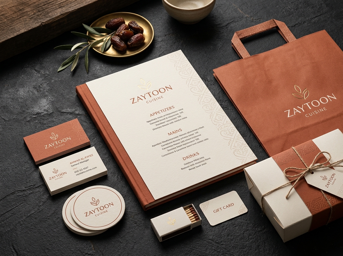 هوية مطعم — Restaurant Brand Identity